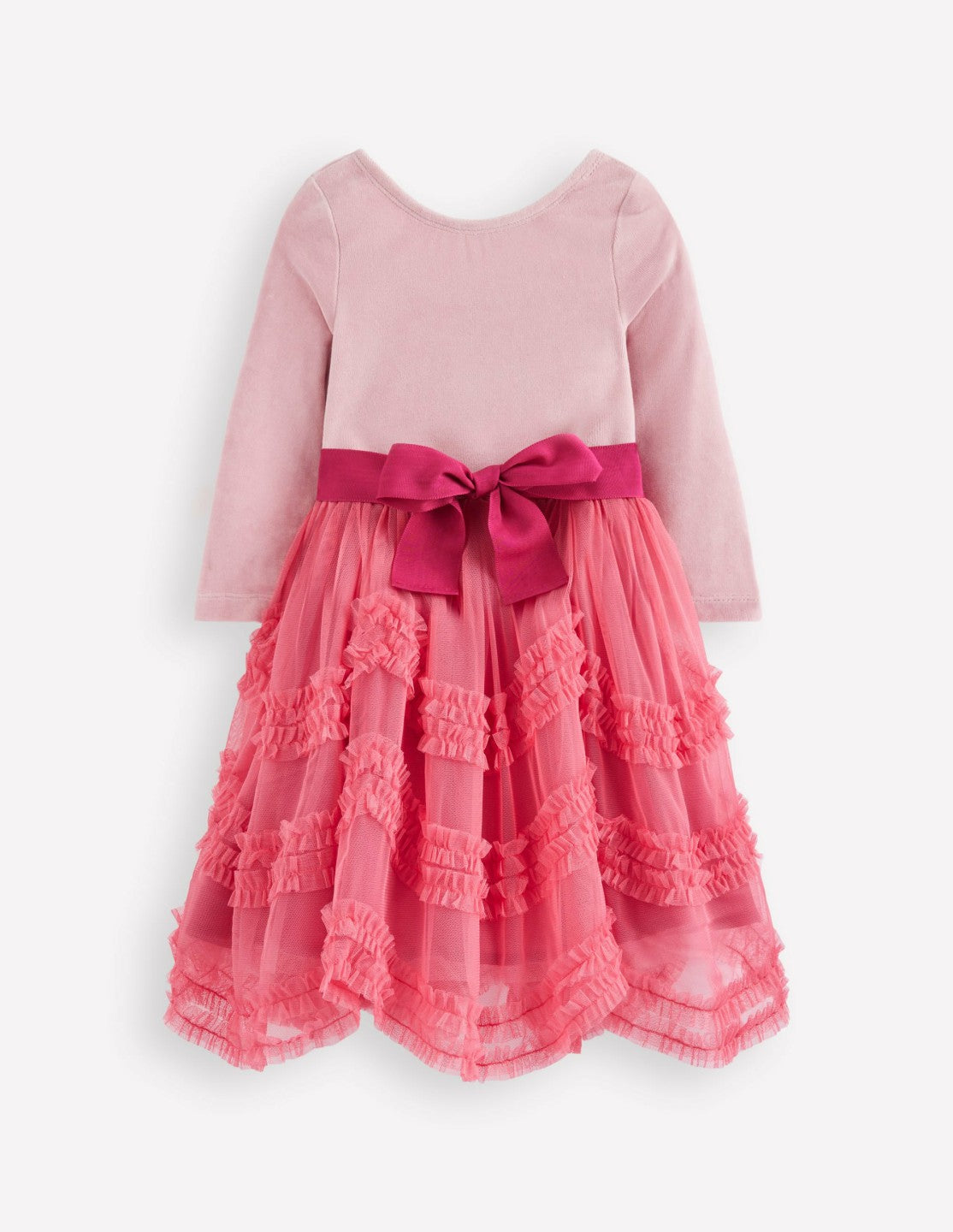 Velour Tulle Ballet Dress-Rose Pink / Boden us
