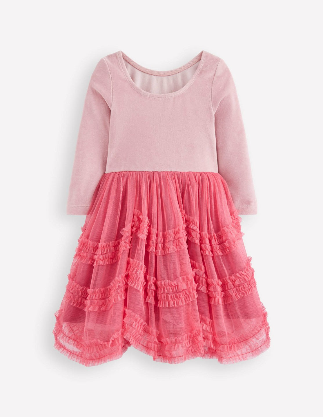 Velour Tulle Ballet Dress-Rose Pink / Boden us
