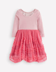 Velour Tulle Ballet Dress-Rose Pink / Boden us