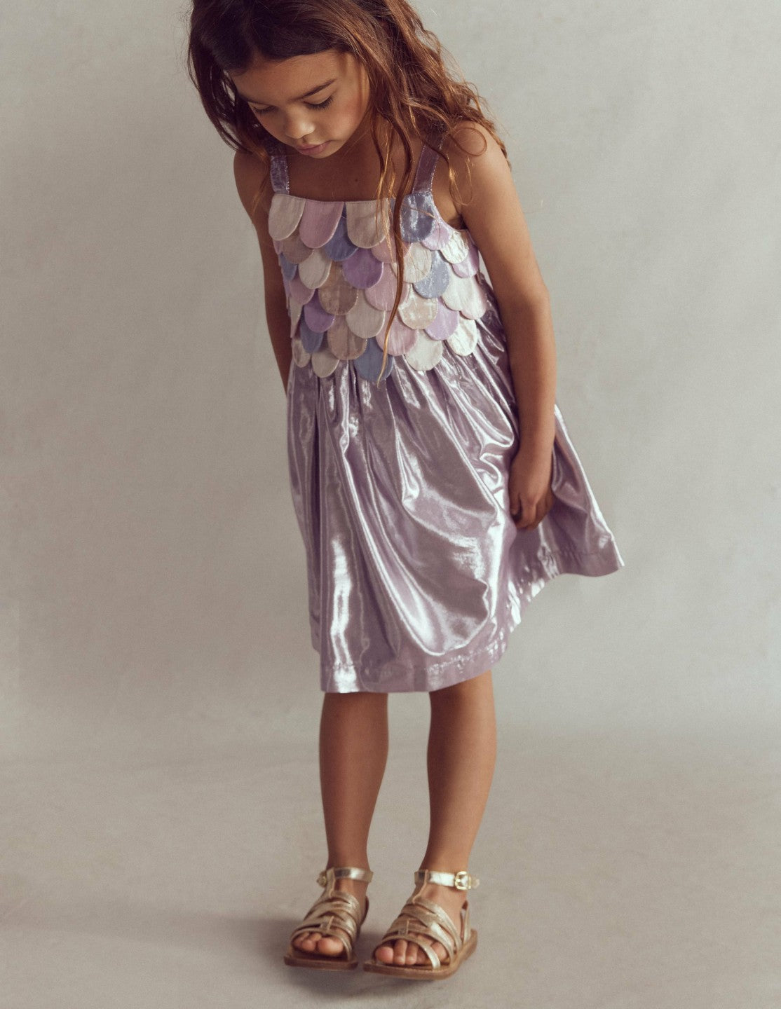 Metallic Mermaid Dress-Multi Mermaid Metallic / Boden Outlet