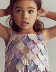 Metallic Mermaid Dress-Multi Mermaid Metallic / Boden Outlet