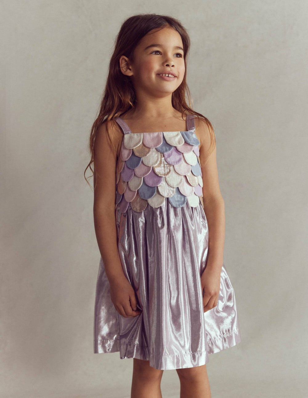 Metallic Mermaid Dress-Multi Mermaid Metallic / Boden Outlet