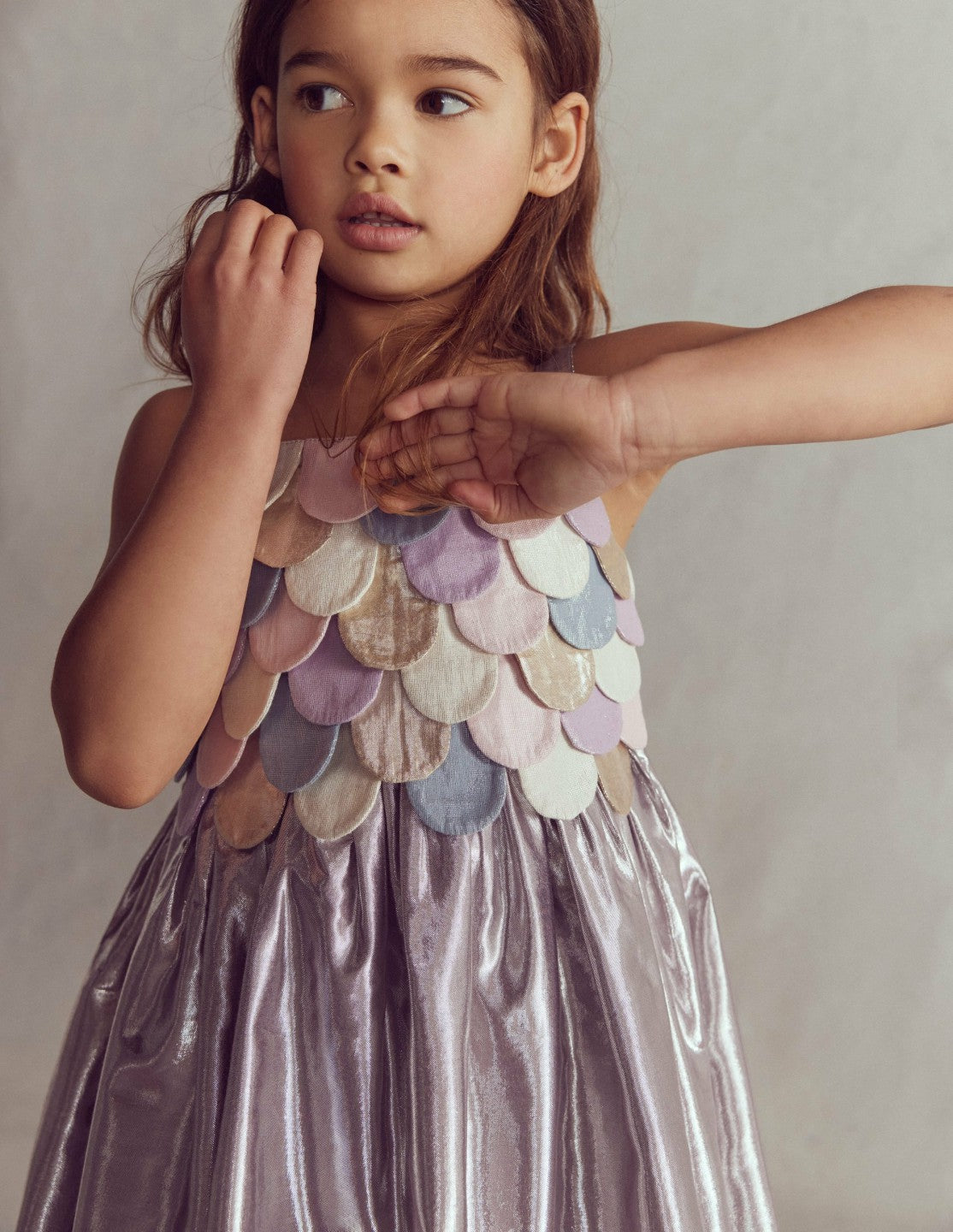 Metallic Mermaid Dress-Multi Mermaid Metallic / Boden Outlet