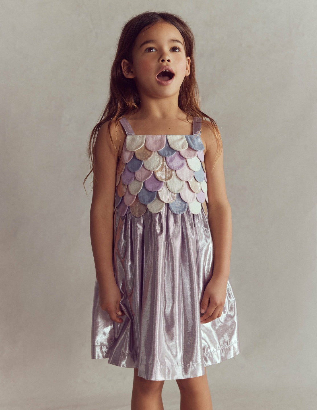 Metallic Mermaid Dress-Multi Mermaid Metallic / Boden Outlet