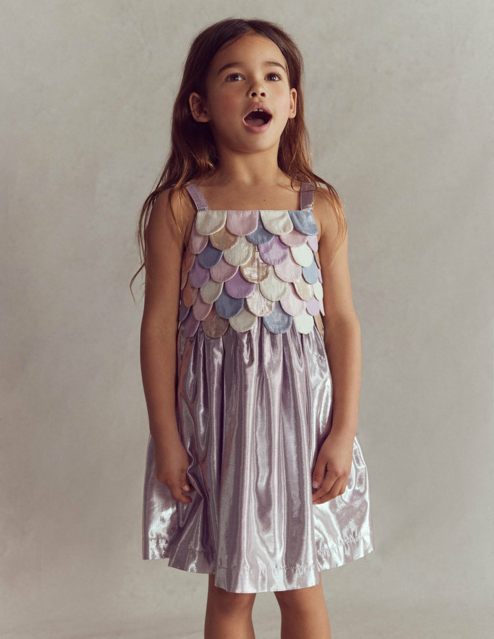 Metallic Mermaid Dress-Multi Mermaid Metallic / Boden Outlet