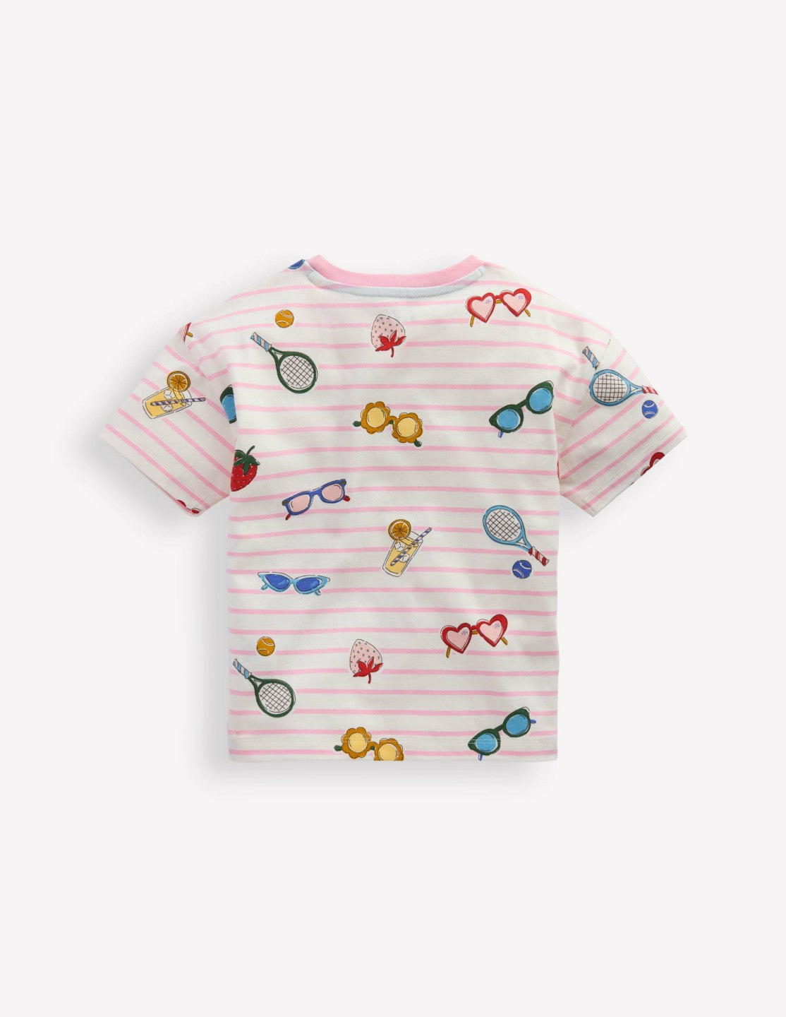 Easy Breton T-shirt-Spring Blossom Pink Holiday / Boden