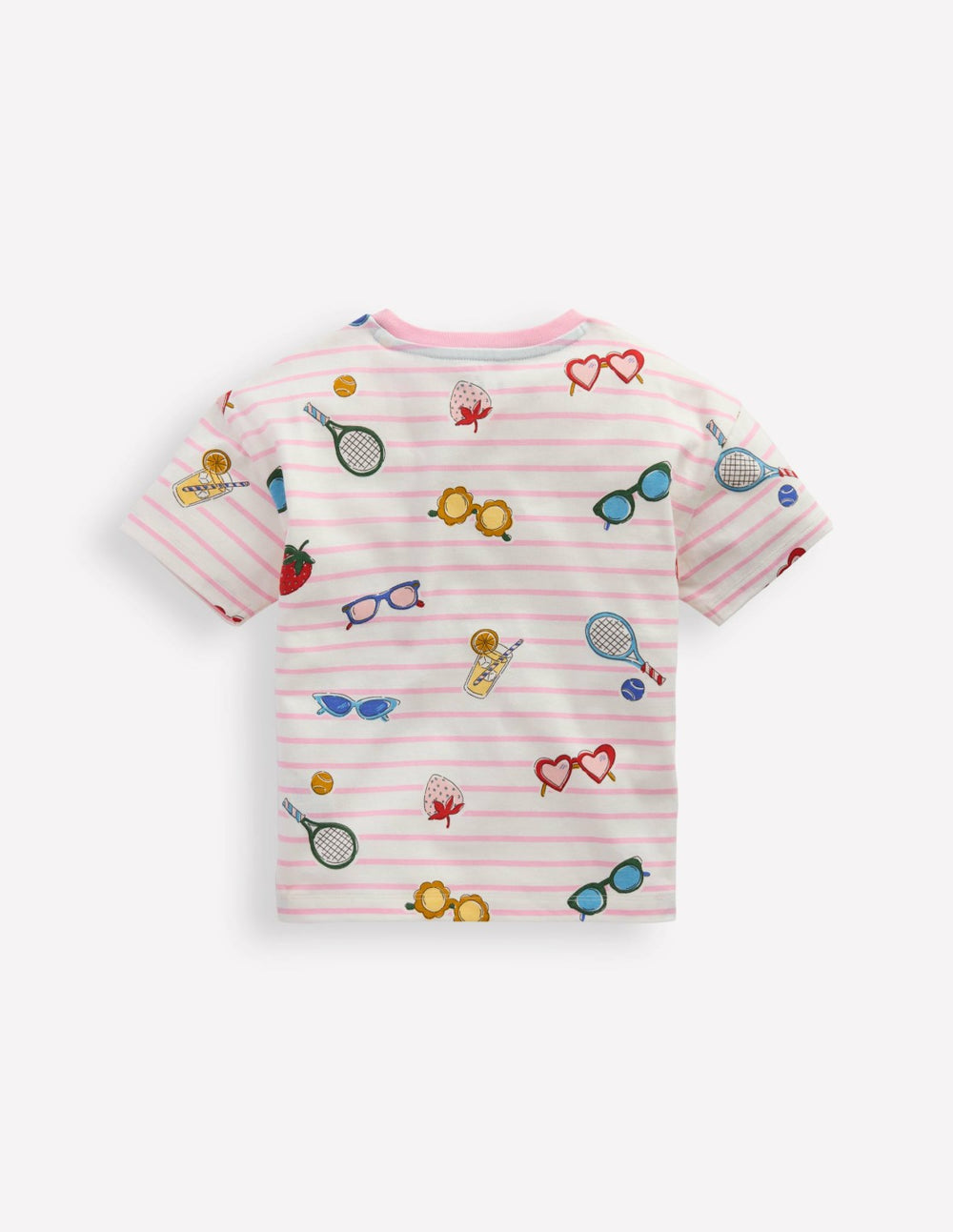 Easy Breton T-shirt-Spring Blossom Pink Holiday / Boden