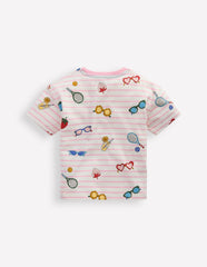 Easy Breton T-shirt-Spring Blossom Pink Holiday / Boden