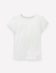 Short Sleeve Pointelle Top-White / Boden Sale