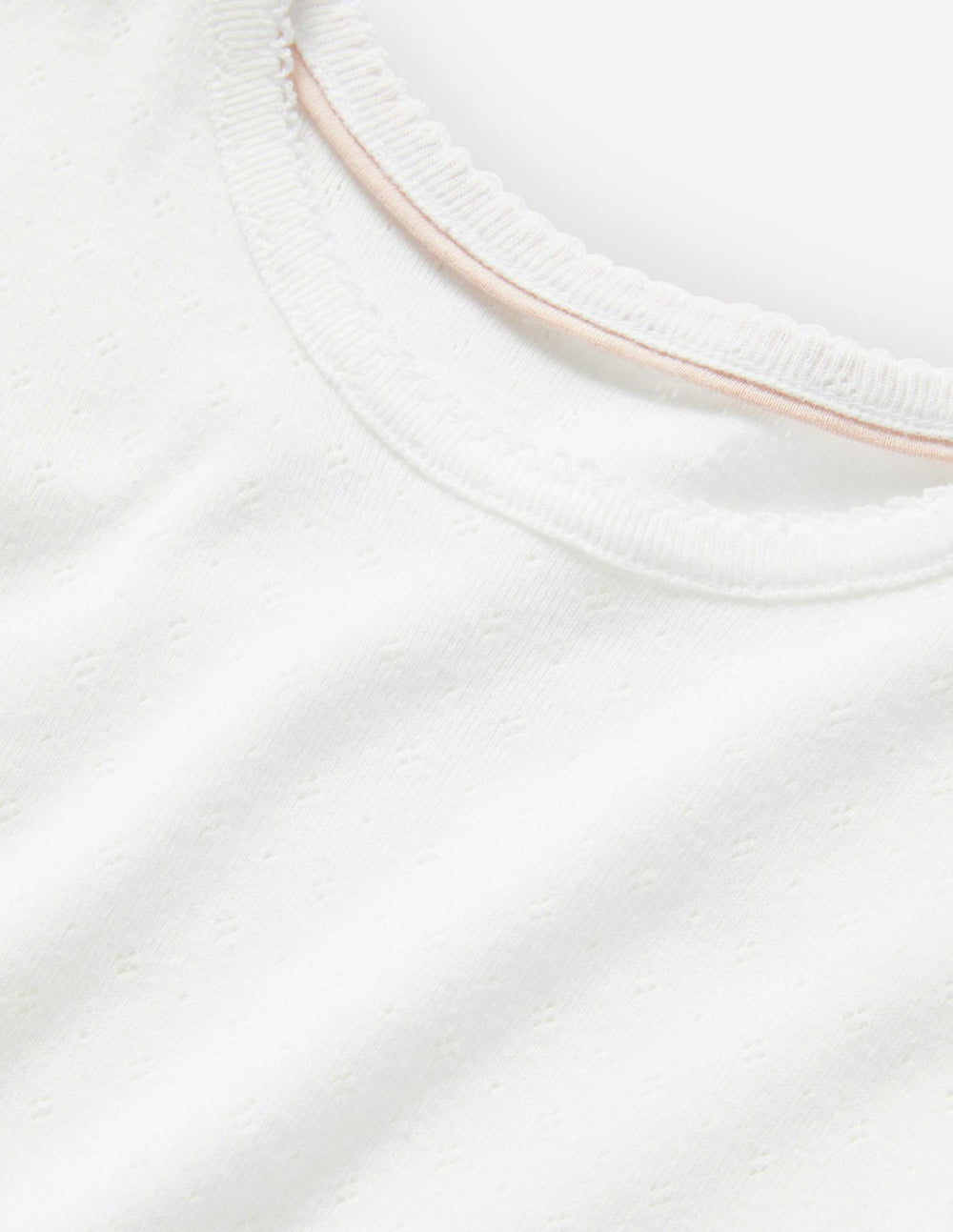 Short Sleeve Pointelle Top-White / Boden Sale