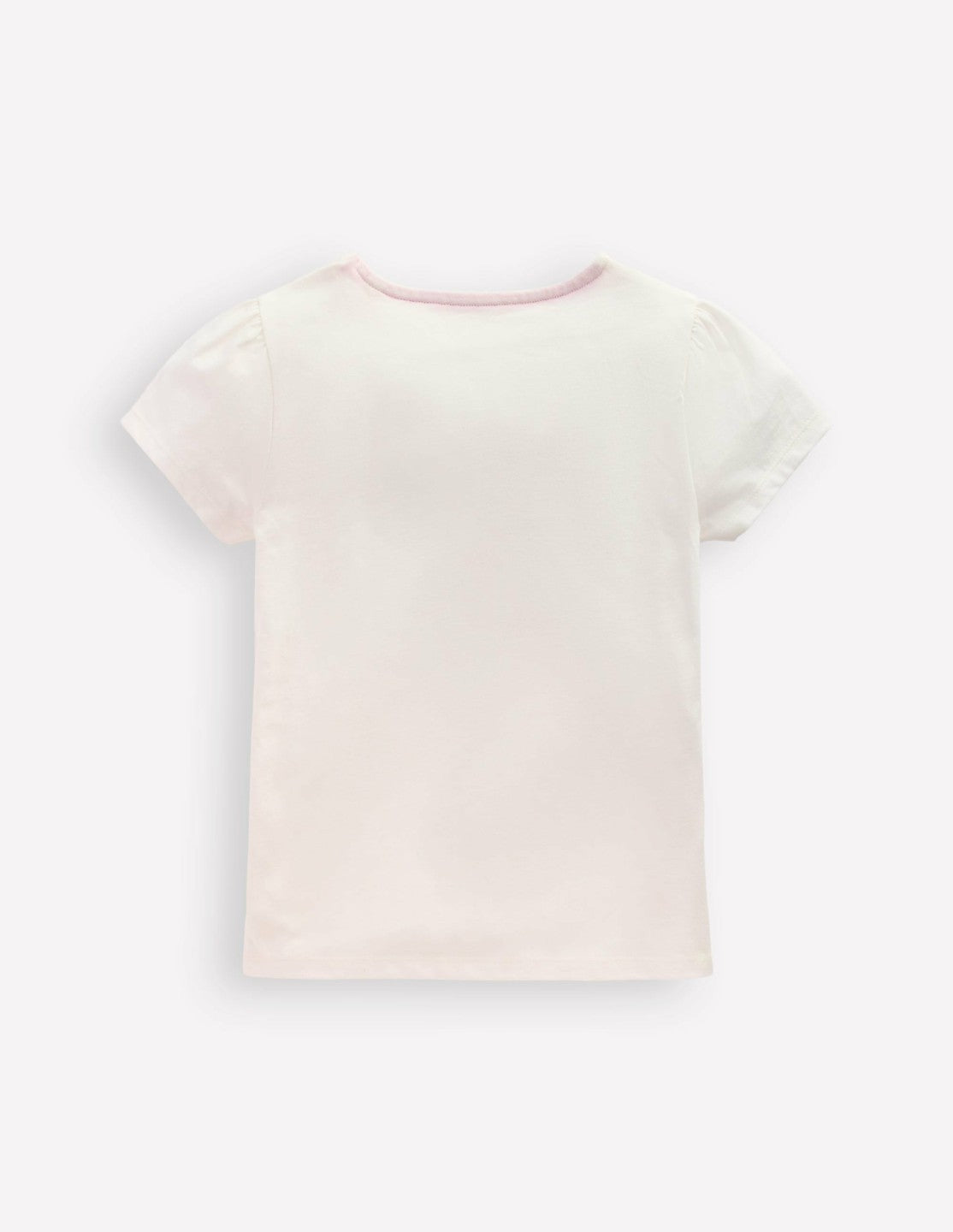 Puff Sleeve Superstitch Top-Coconut Milk Strawberry / Boden Online