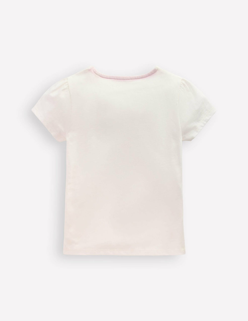 Puff Sleeve Superstitch Top-Coconut Milk Strawberry / Boden Online