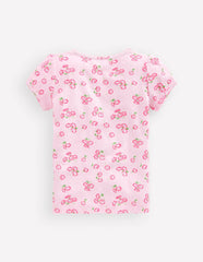 Short Sleeve Pointelle Top-Lotus Daisy / Boden On sale