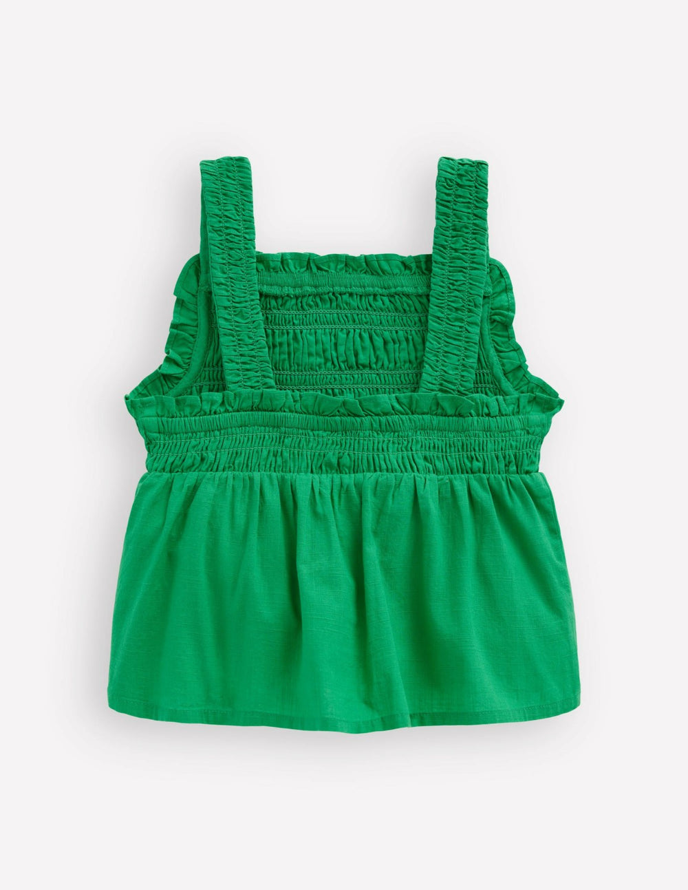 Embroidered Shirred Top-Sapling Green / Boden Outlet
