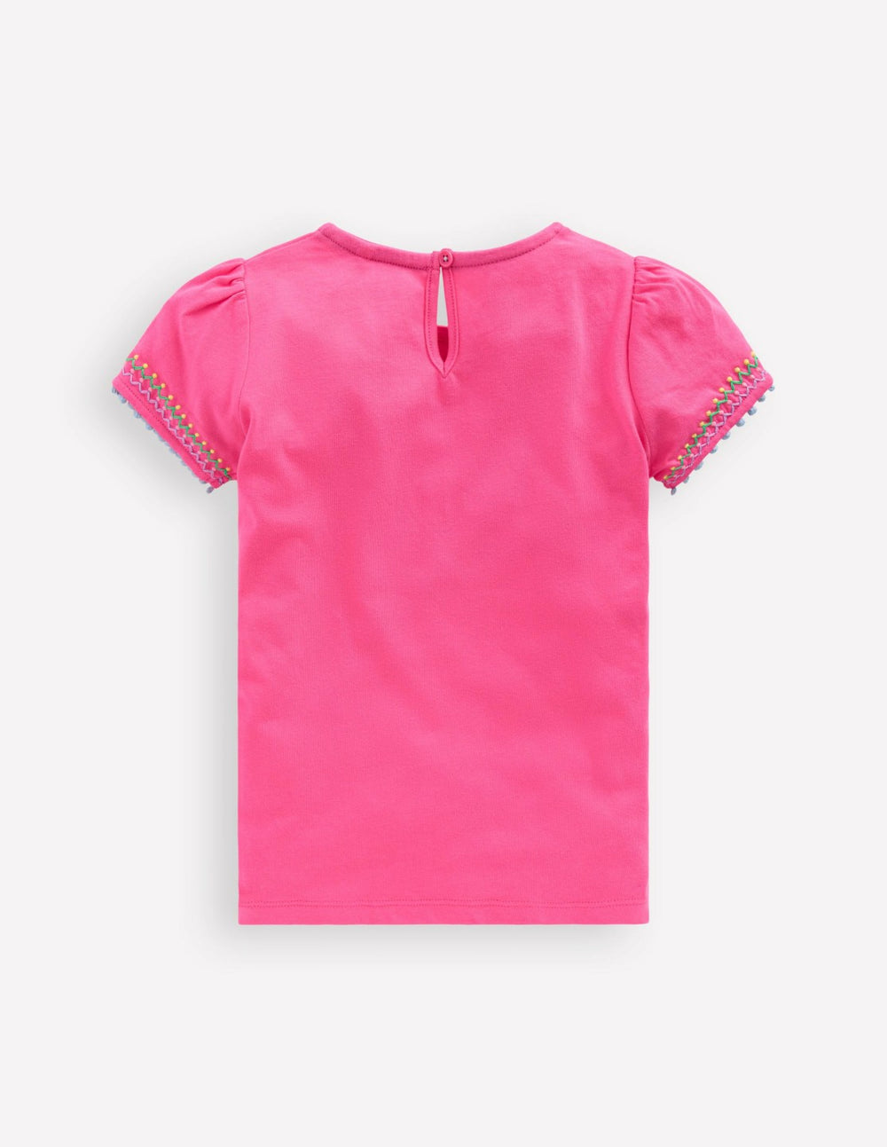Puff Sleeve T-shirt-Flamingo Pink / Boden On sale