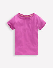 Short Sleeve Ribbed T-shirt-Purple / Boden us