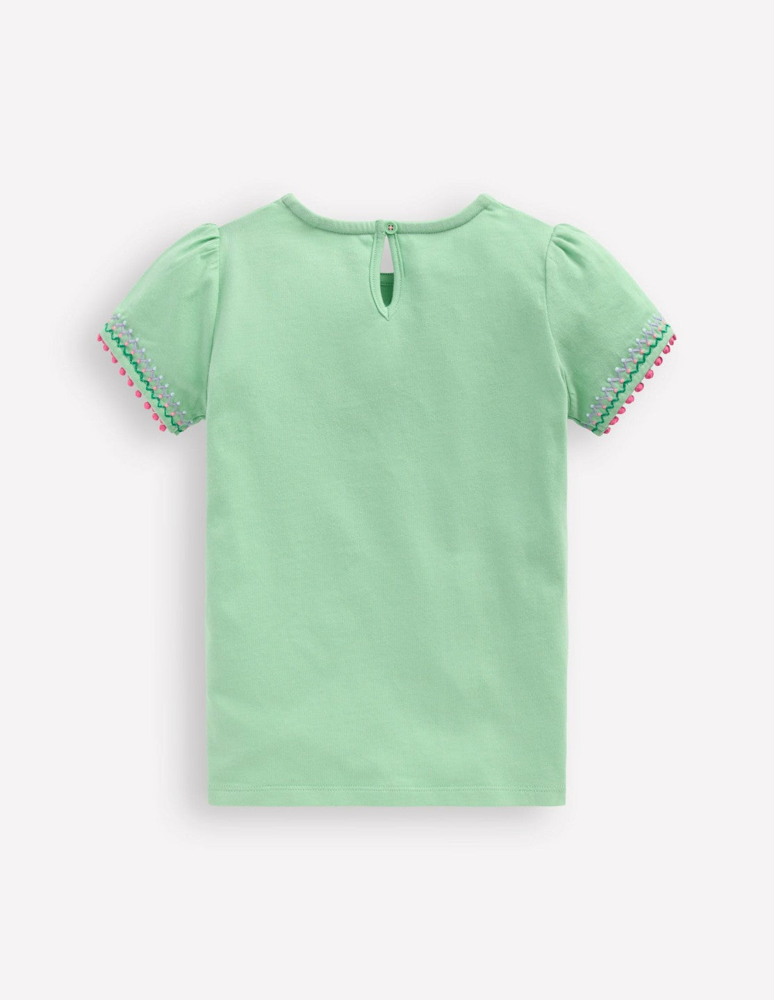 Puff Sleeve T-shirt-Pistachio Green / Boden