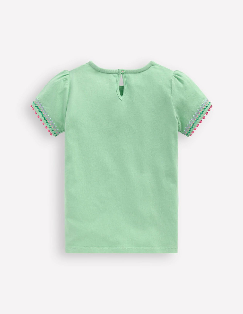 Puff Sleeve T-shirt-Pistachio Green / Boden