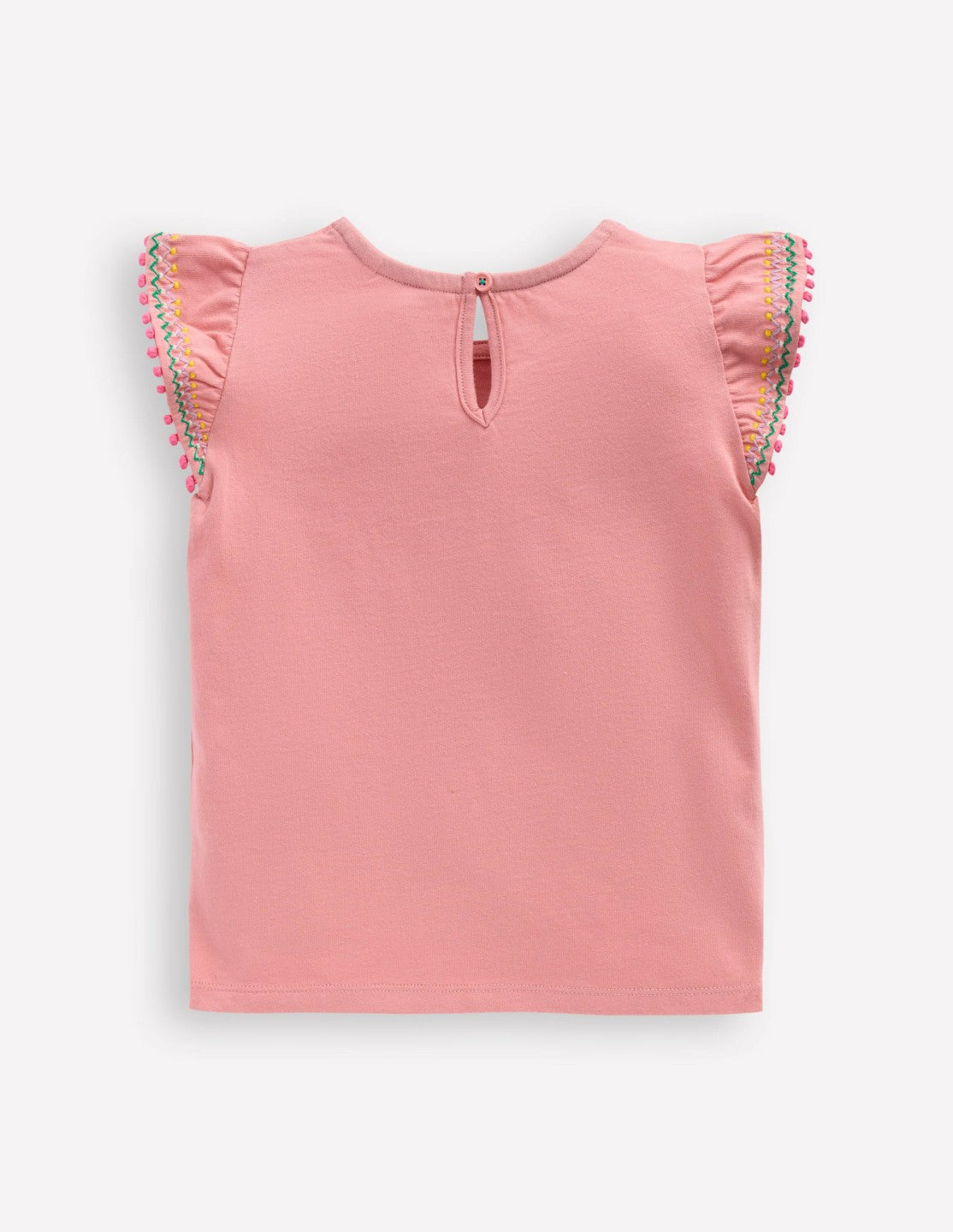Flutter Sleeve Trim Top-Almond Pink / Boden Online