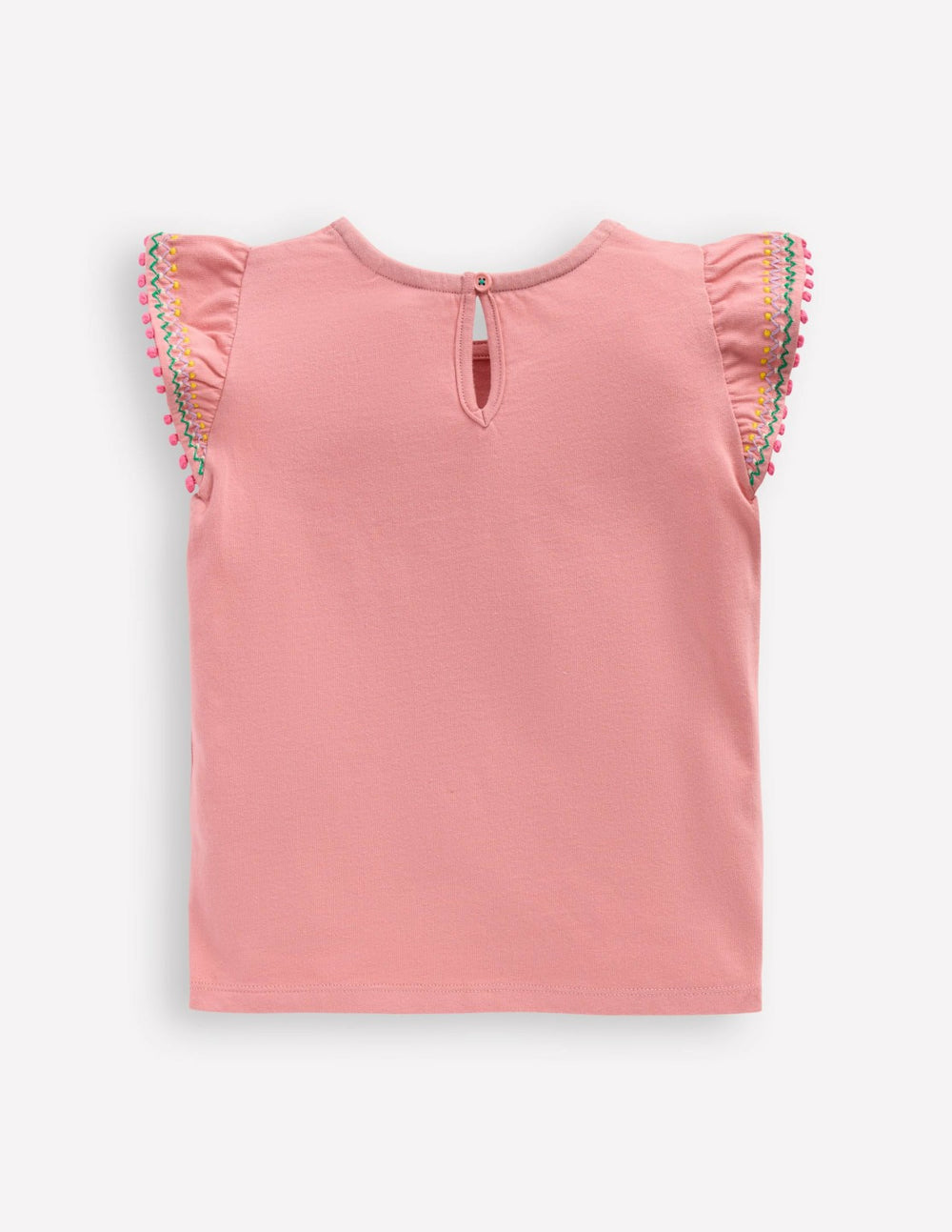 Flutter Sleeve Trim Top-Almond Pink / Boden Online