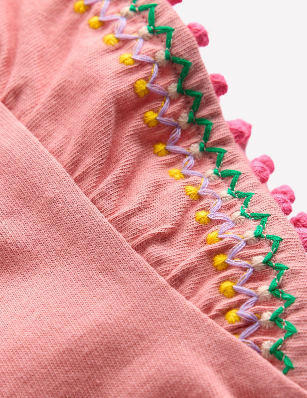 Flutter Sleeve Trim Top-Almond Pink / Boden Online