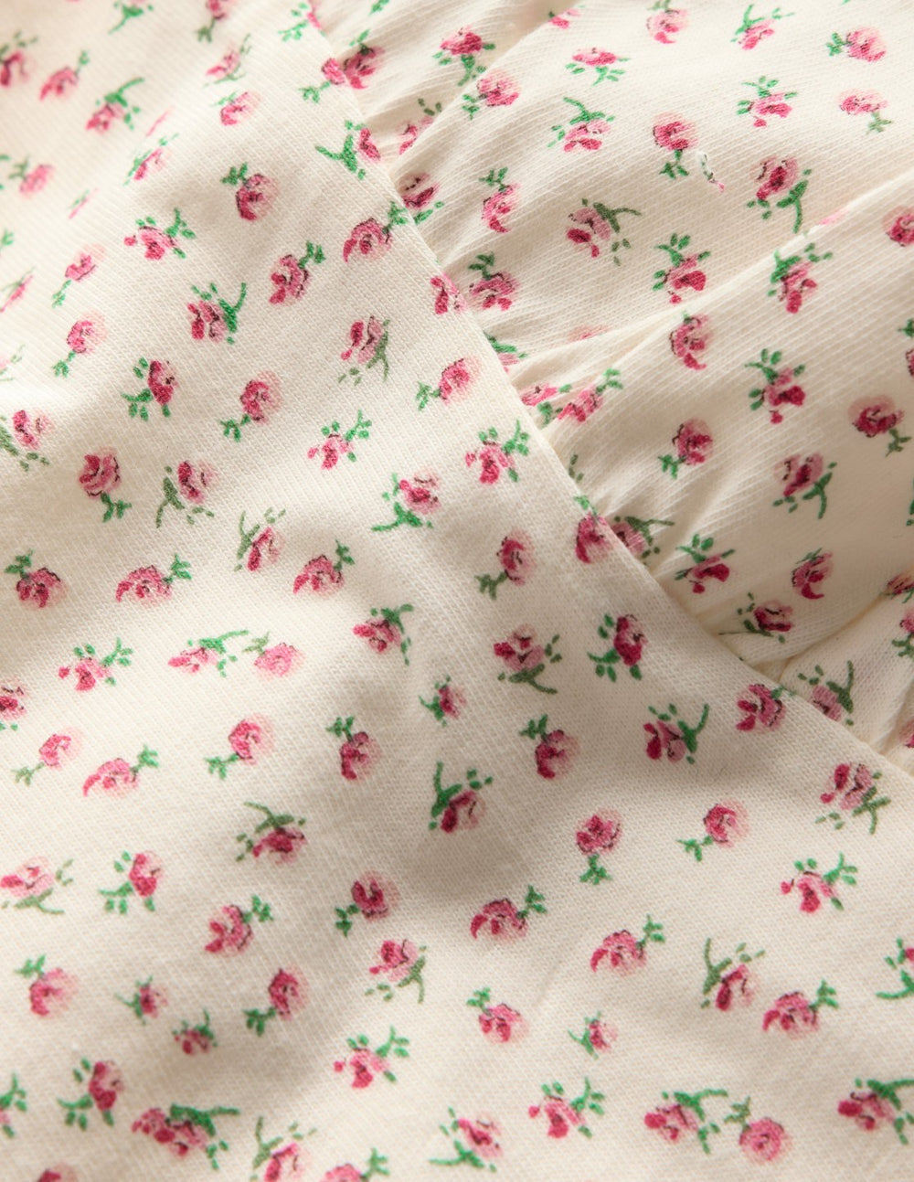 Frill Sleeve Printed Top-Pink Spaced Ditsy / Boden us
