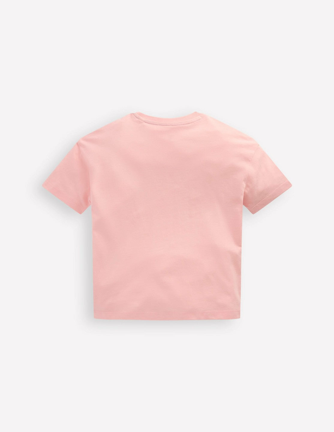 Relaxed Applique T-shirt-Chalk Pink Heart rainbow / Boden Discount