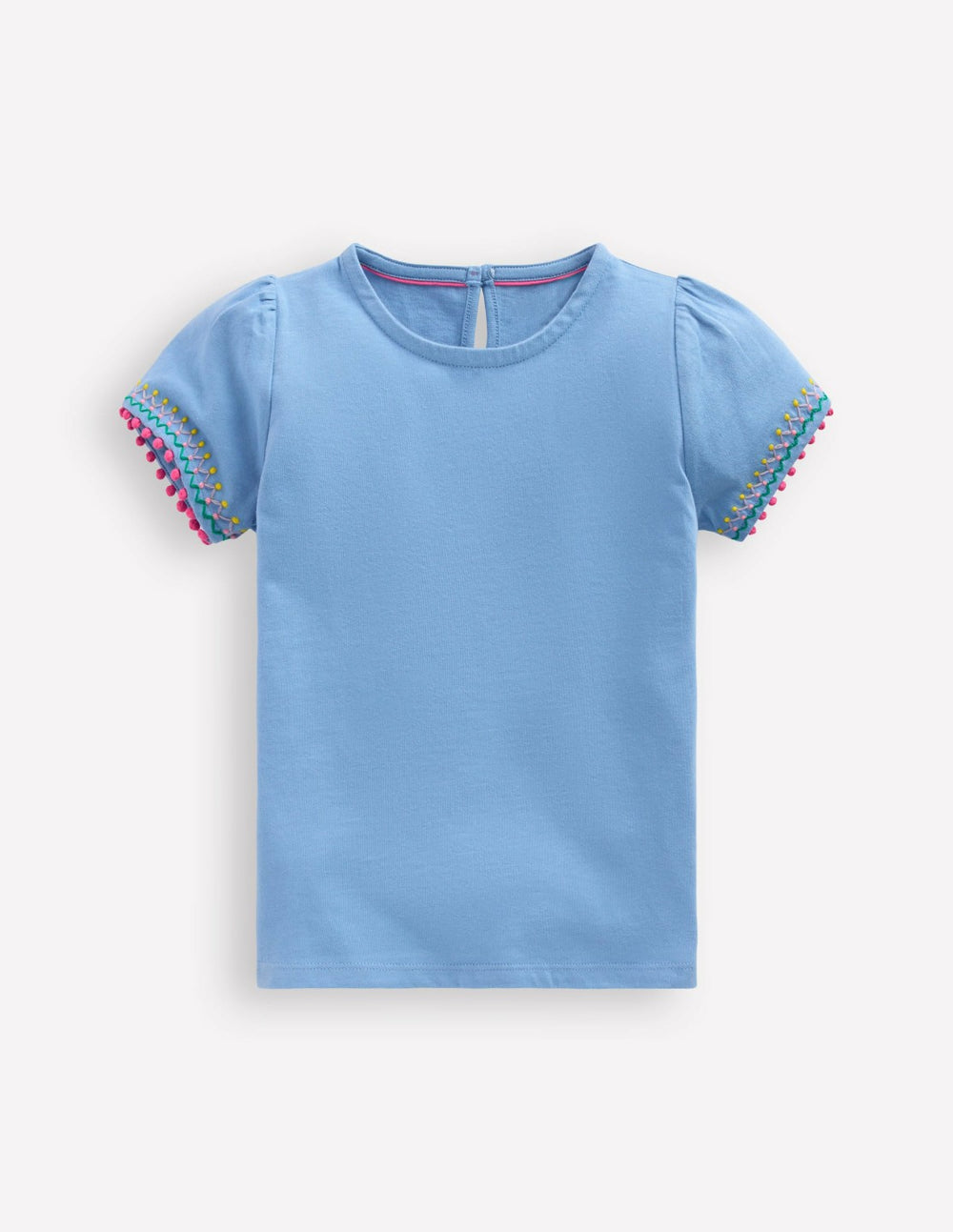 Puff Sleeve T-shirt-Forget Me Not Blue / Boden Outlet