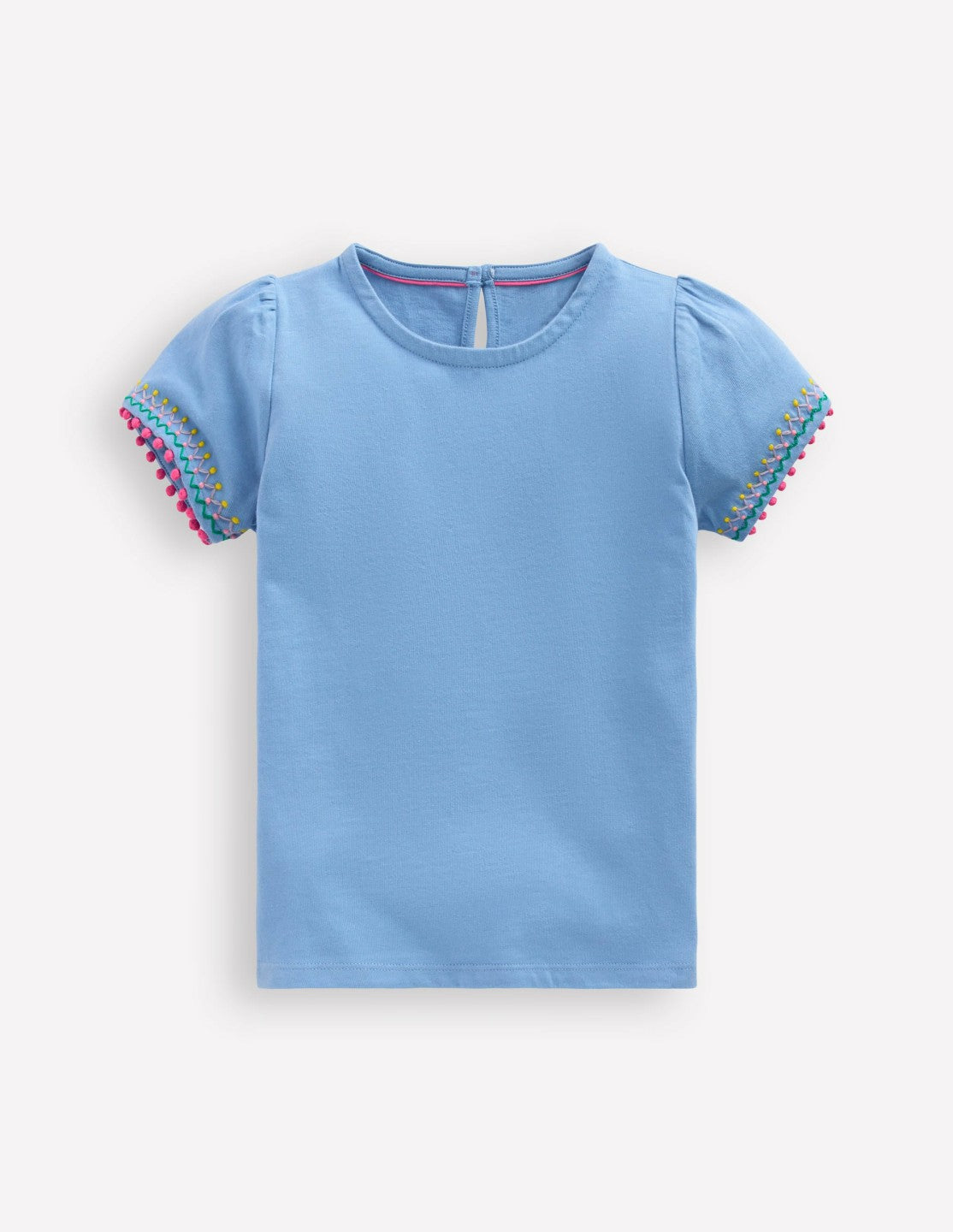 Puff Sleeve T-shirt-Forget Me Not Blue / Boden Outlet