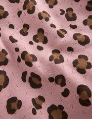 Short Sleeve Pointelle Top-Vintage Pink Leopard / Boden Discount