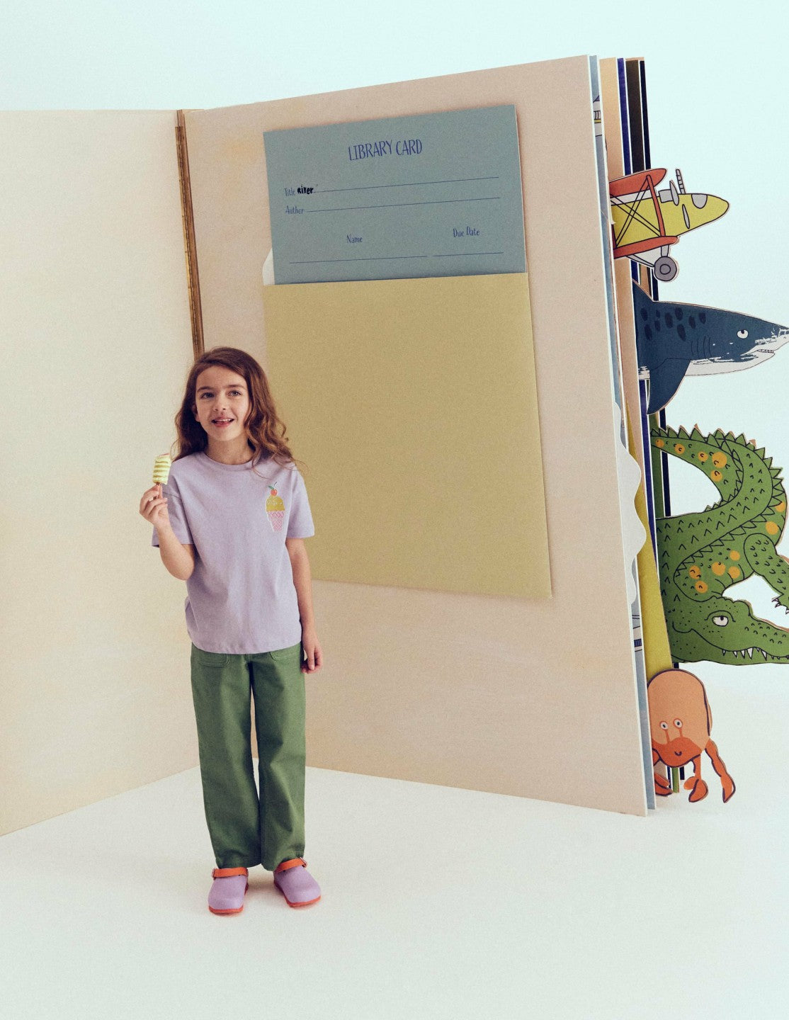 Short Sleeve Printed T-Shirt-Purple Ice Creams / Boden Sale