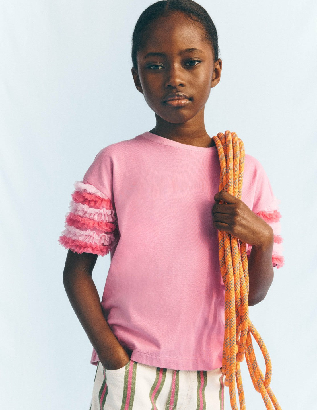 Fun Tulle Top-Pink Haze / Boden Outlet