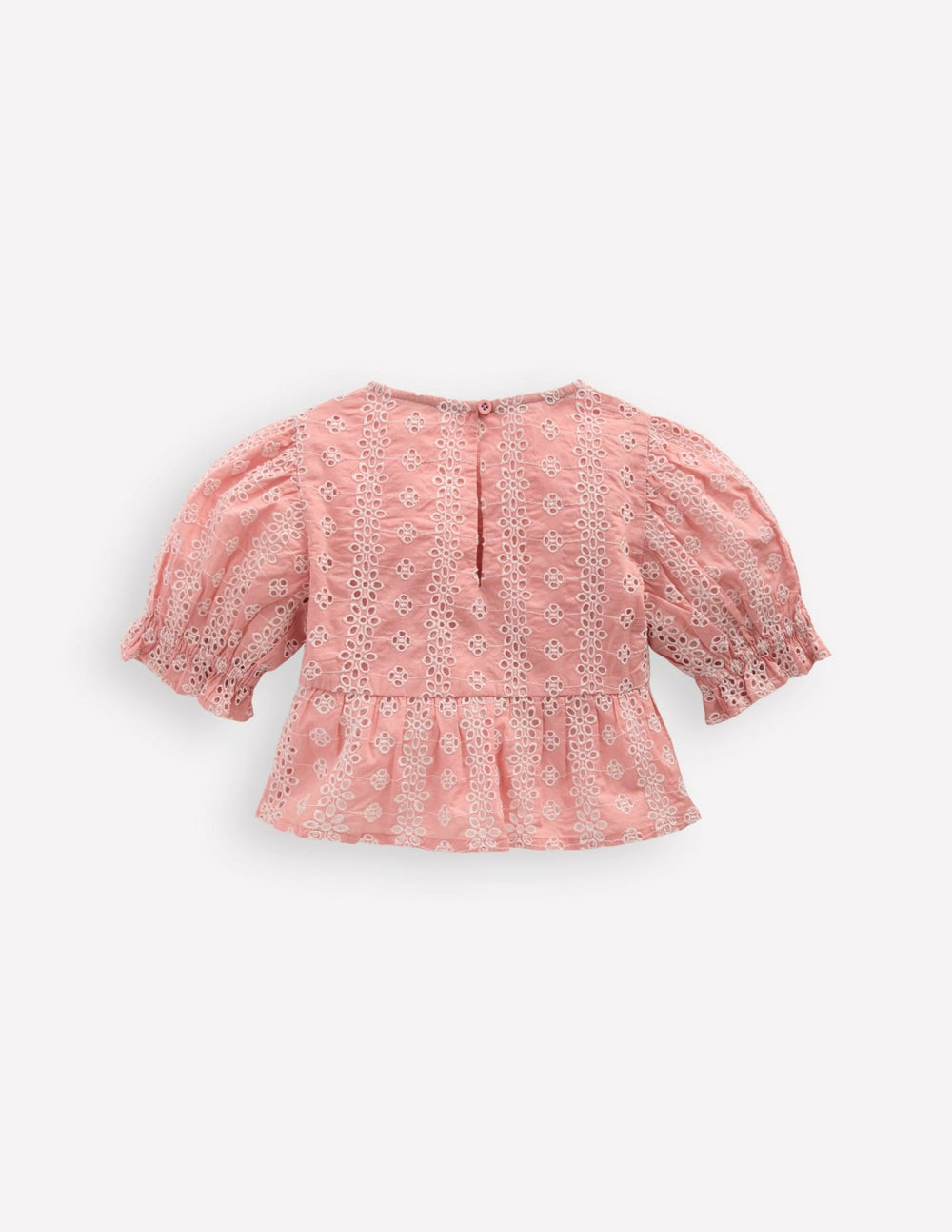 Peplum Woven Top-Almond Pink Broderie / Boden Sale