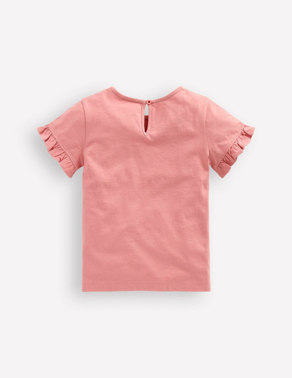 Pretty Frill T-shirt-Almond Pink Equestrian / Boden Outlet