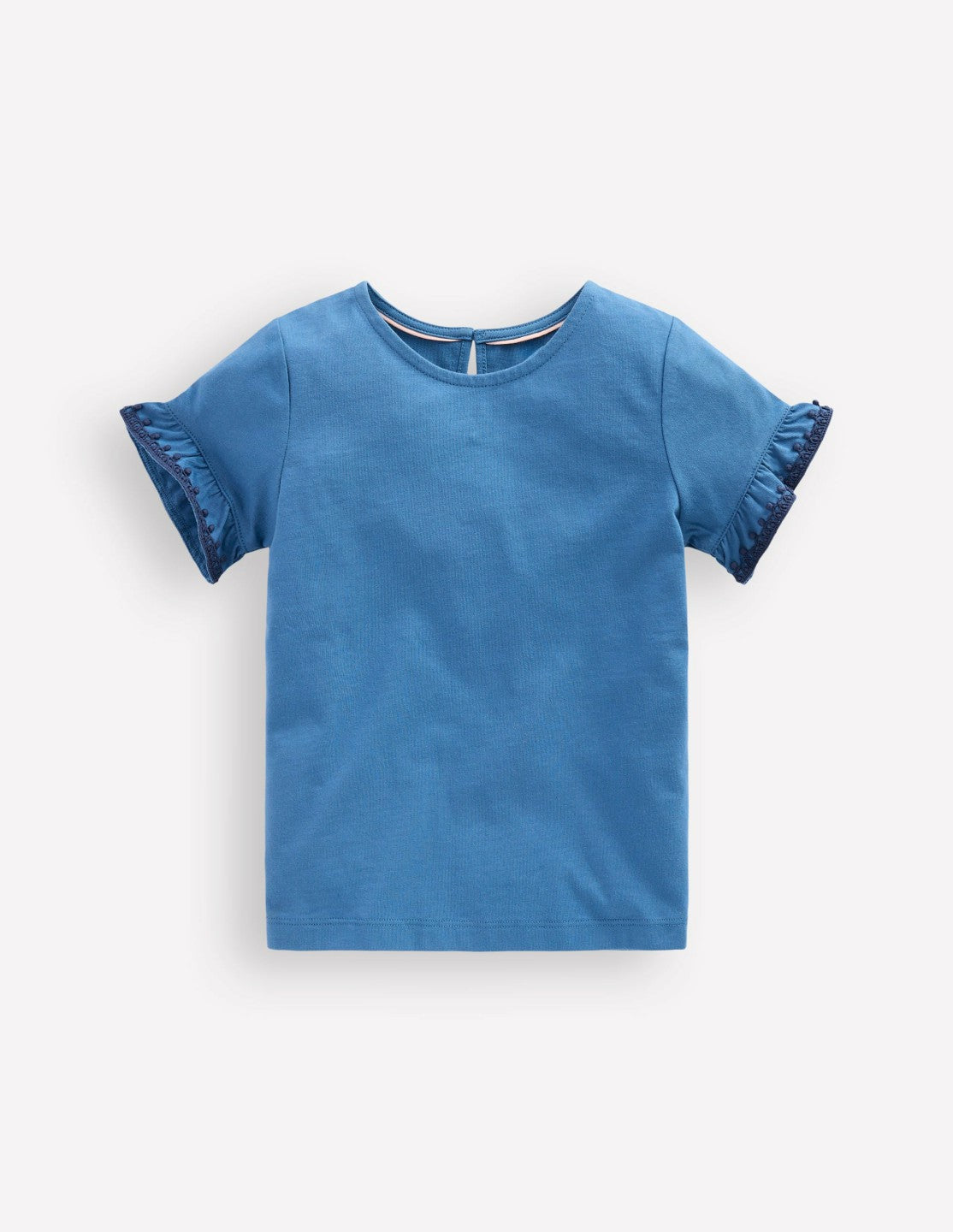 Ruffle Sleeve T-shirt-Delft / Boden us