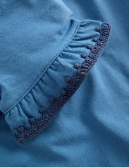 Ruffle Sleeve T-shirt-Delft / Boden us