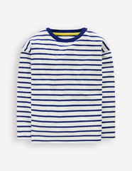 Relaxed Breton-Ivory/College Navy / Boden us