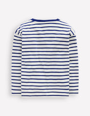 Relaxed Breton-Ivory/College Navy / Boden us