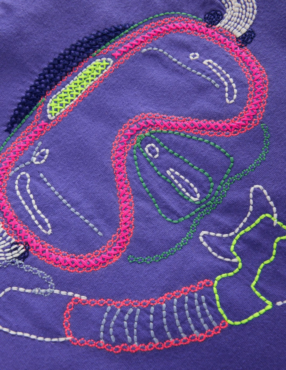 Relaxed Applique T-shirt-Wisteria Blue Snorkel / Boden Sale