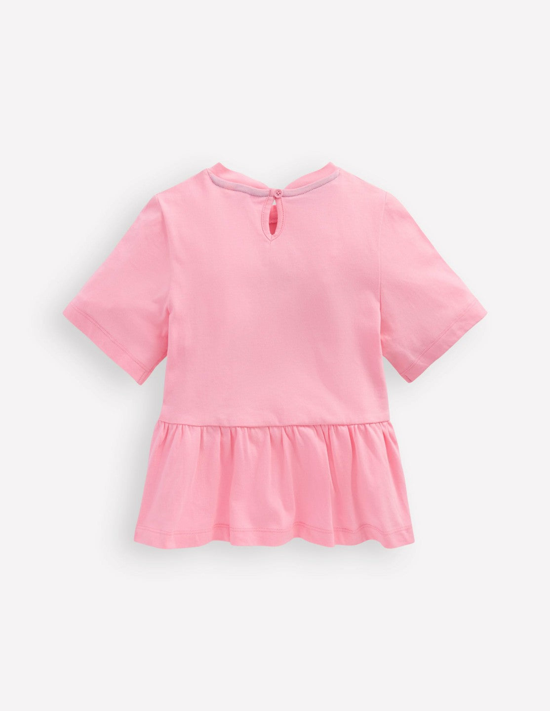 Short Sleeve Peplum Top-Pink / Boden Online