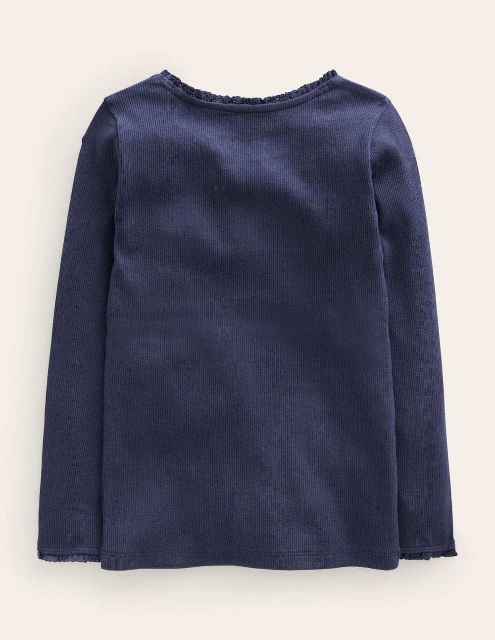 Ribbed Long Sleeve T-shirt-Starboard Blue / Boden us