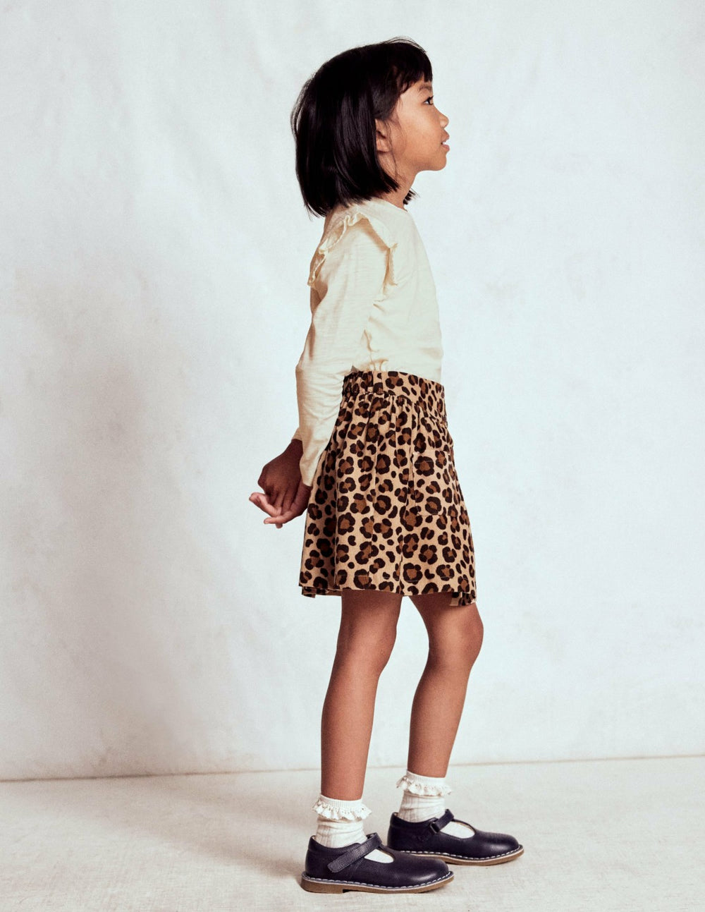 Frill Sleeve Slub Top-Soft Ivory / Boden Sale