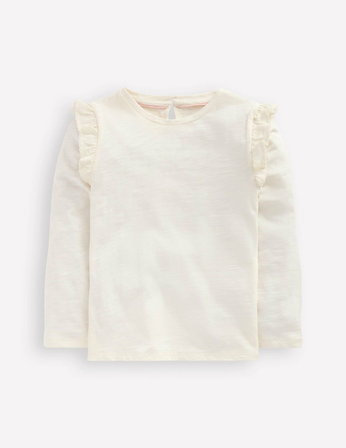 Frill Sleeve Slub Top-Soft Ivory / Boden Sale