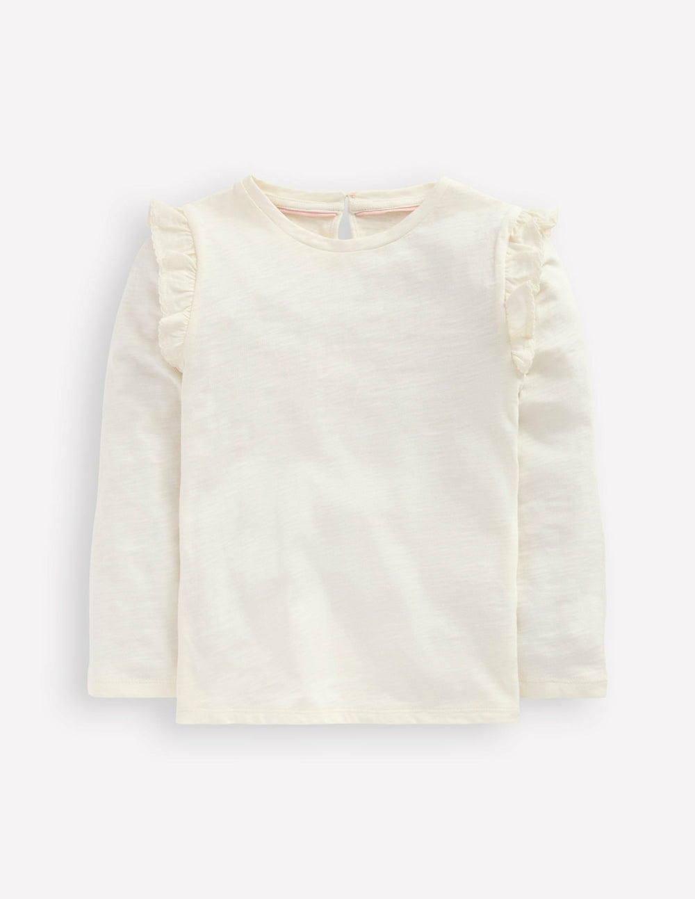 Frill Sleeve Slub Top-Soft Ivory / Boden Sale