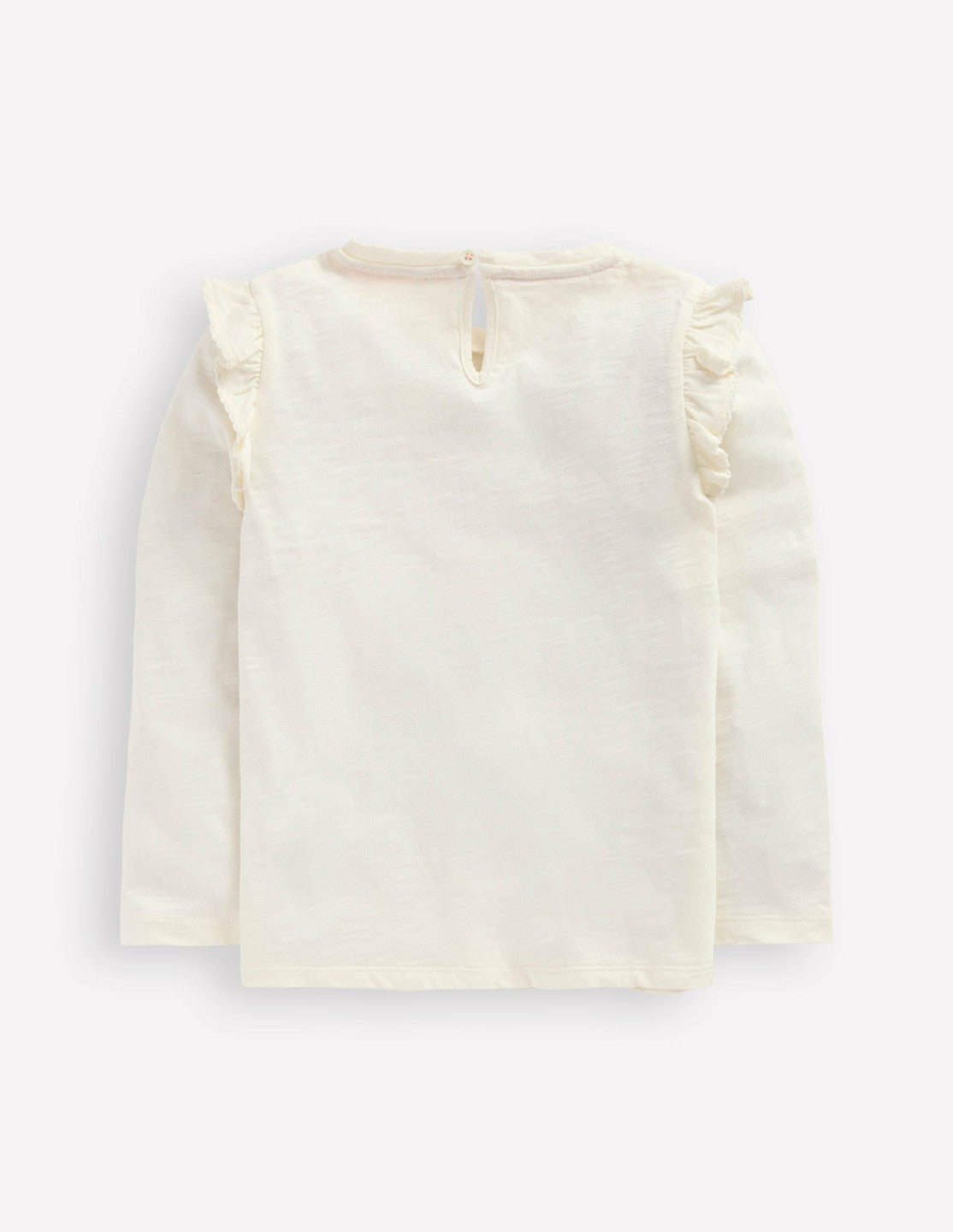 Frill Sleeve Slub Top-Soft Ivory / Boden Sale
