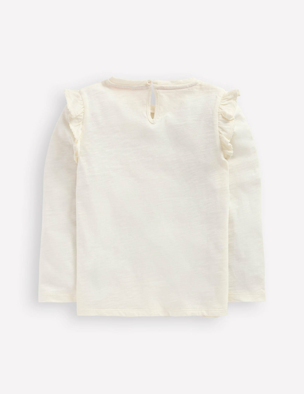 Frill Sleeve Slub Top-Soft Ivory / Boden Sale