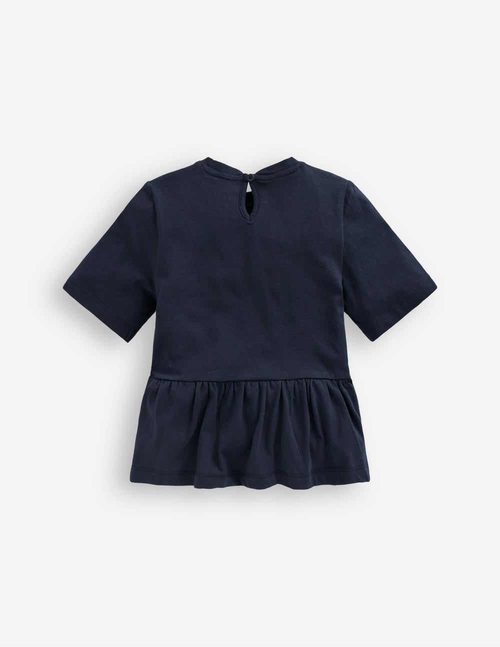 Short Sleeve Peplum Top-Navy Blazer (19-3923 TCX) / Boden Online