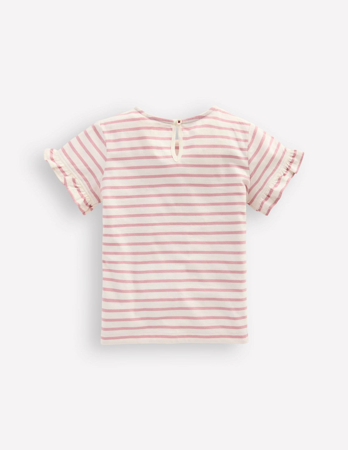 Pretty Frill T-shirt-Pink Stripe Ballerinas / Boden Discount