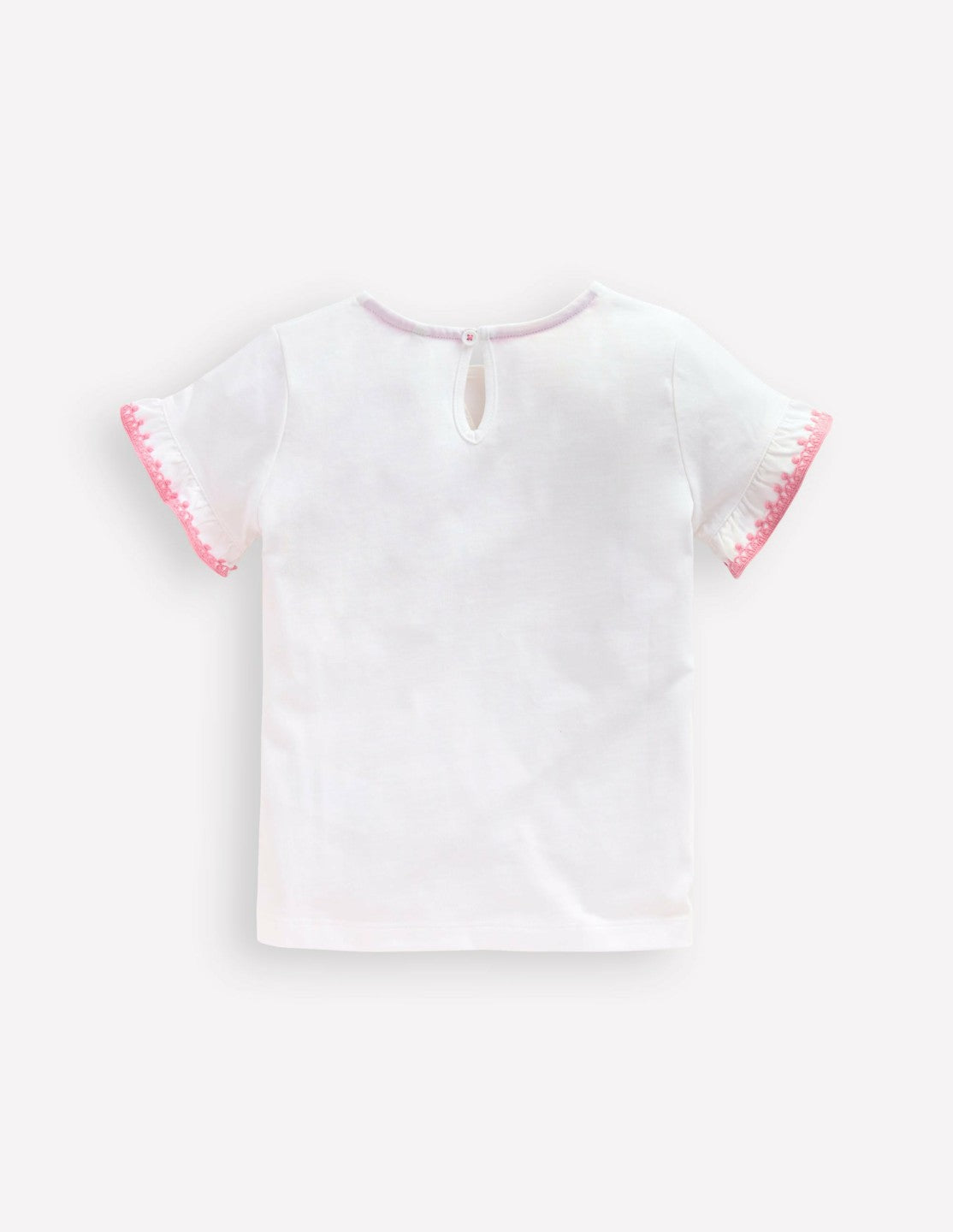 Ruffle Sleeve T-shirt-Ivory / Boden Sale