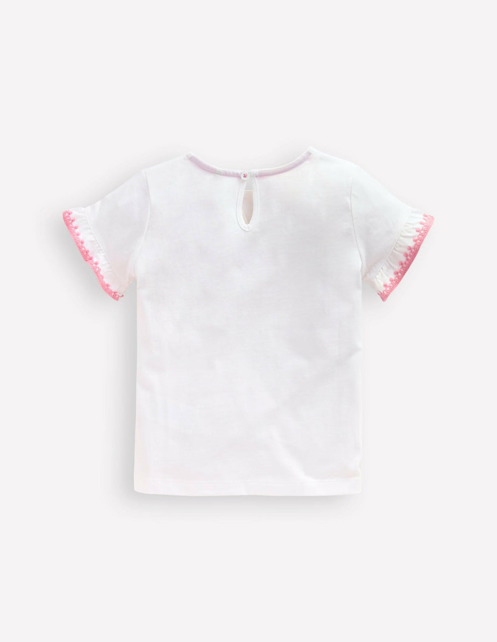 Ruffle Sleeve T-shirt-Ivory / Boden Sale